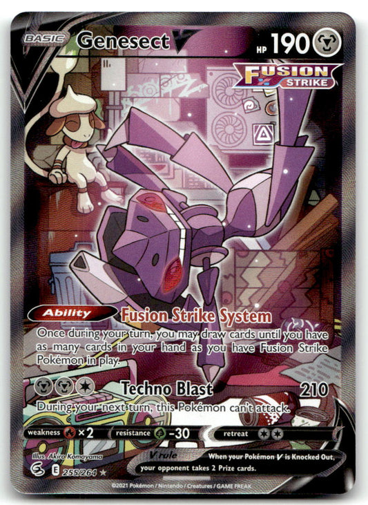 Genesect V (Alternate Full Art) SWSH08 255/264 NM