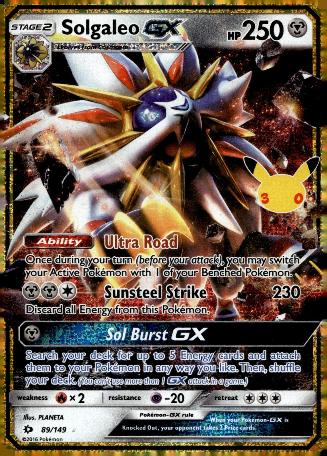 Solgaleo GX SM01 89/149 NM