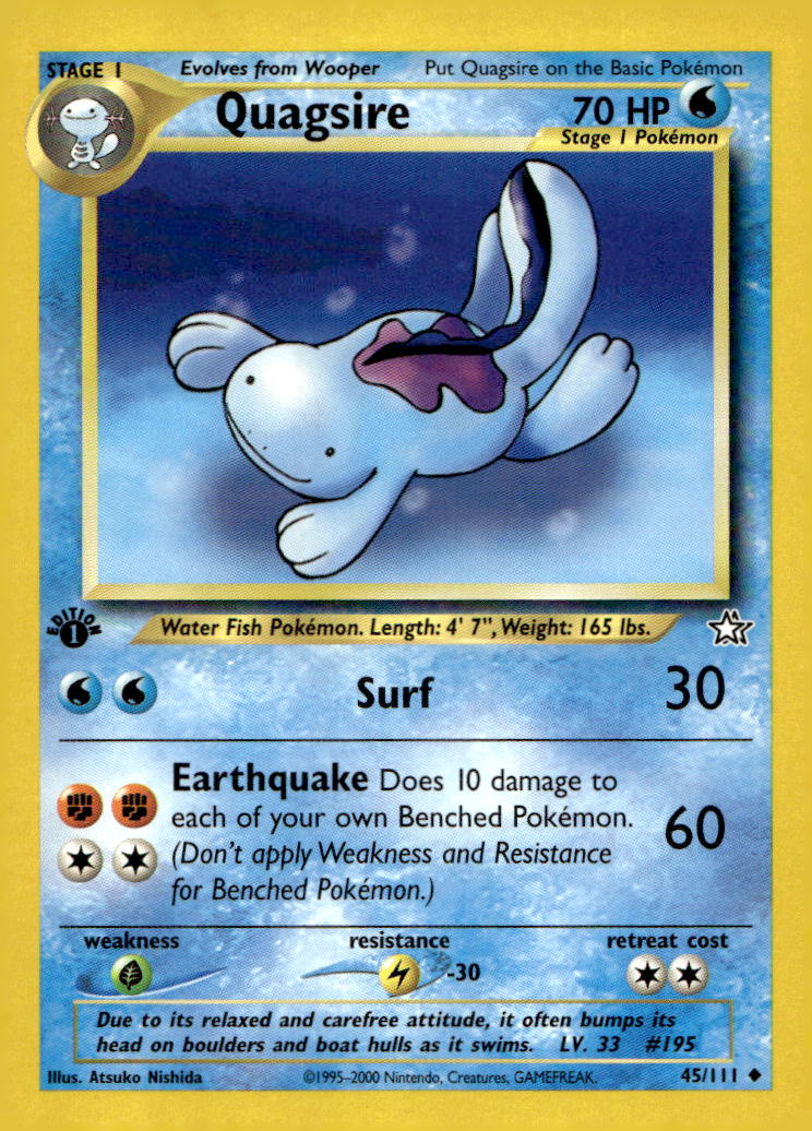 Quagsire N1 045/111 NM