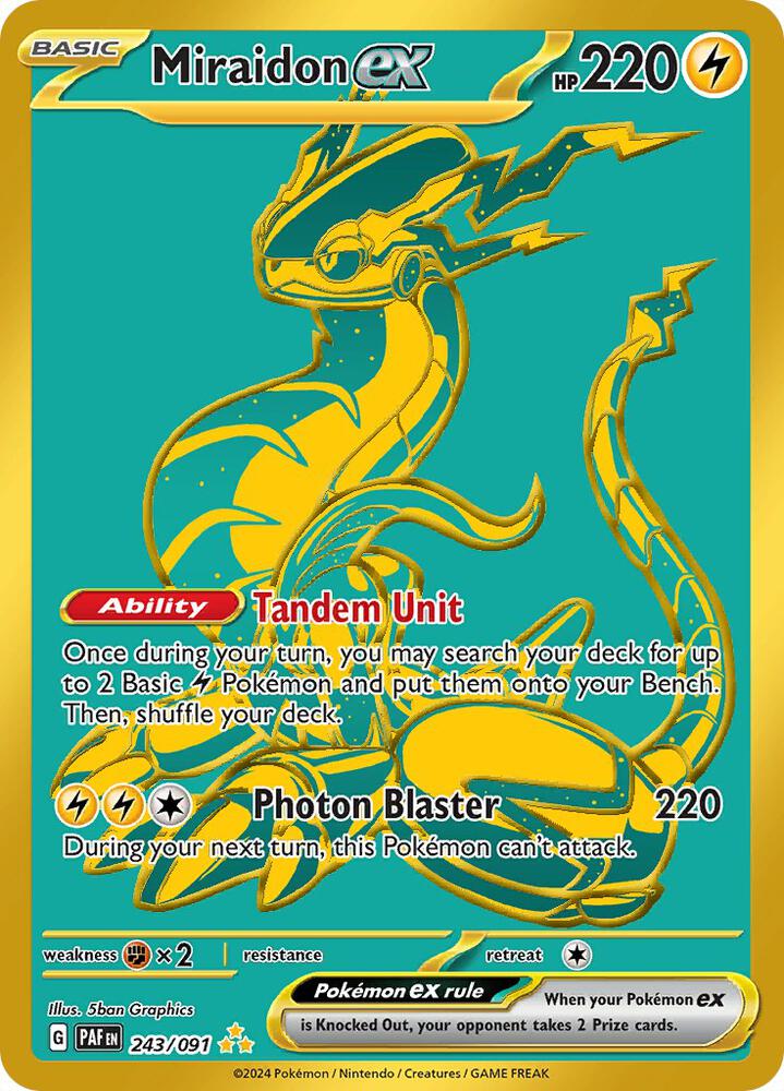 Miraidon ex PAF 243/091 NM