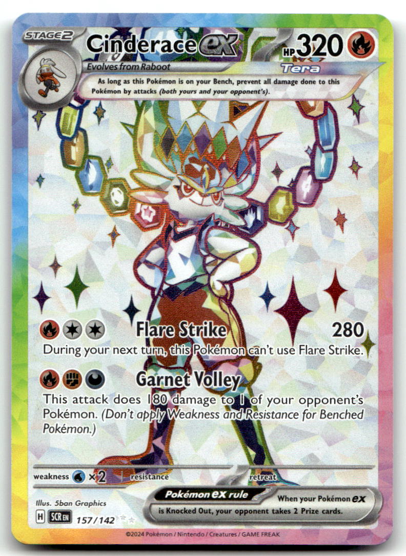 Cinderace ex SCR 157/142 NM