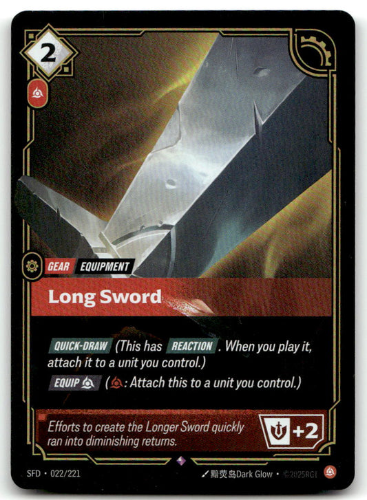 Long Sword SFD 022/221 Rare NM