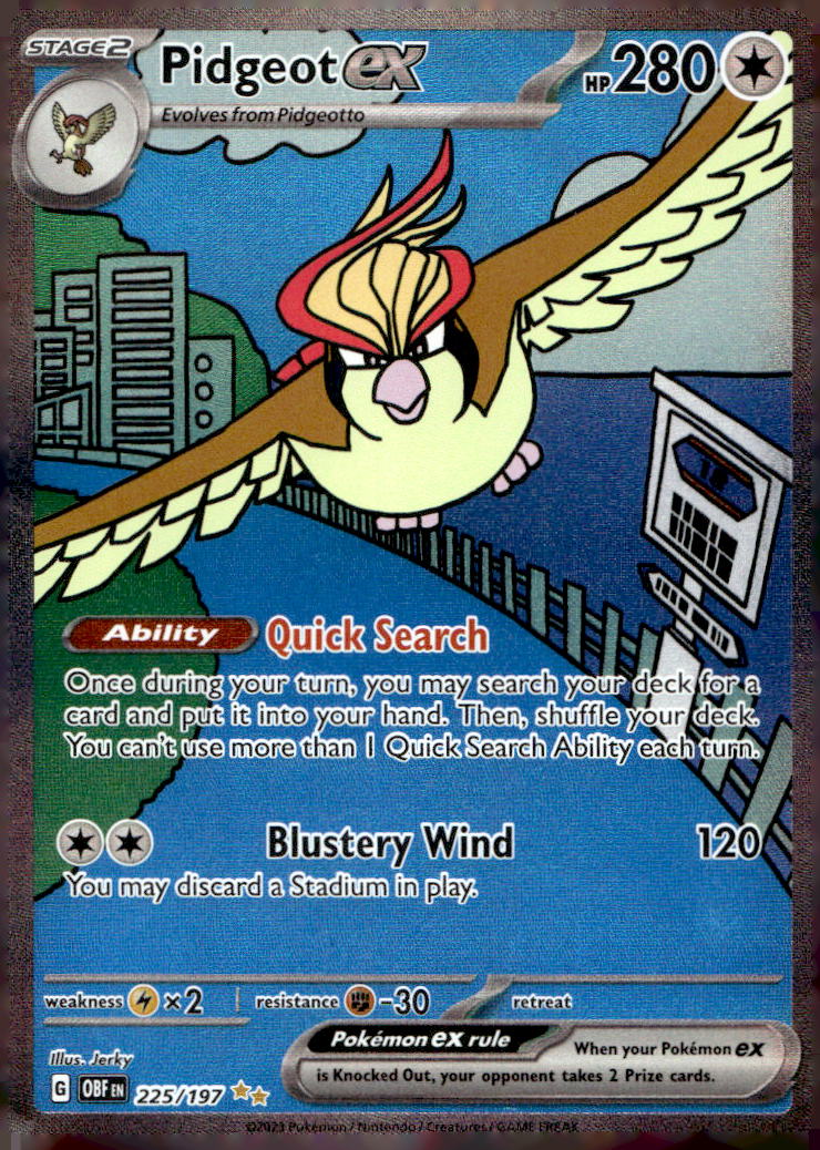 Pidgeot ex OBF 225/197 NM