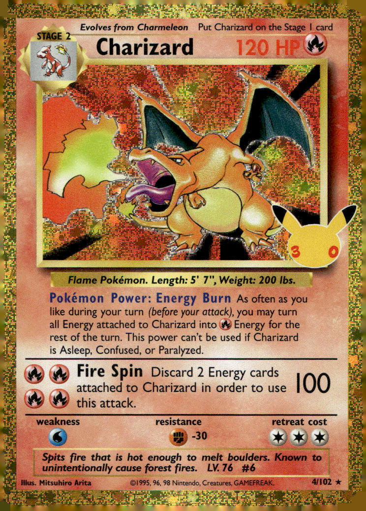 Charizard 30C 4/102 NM