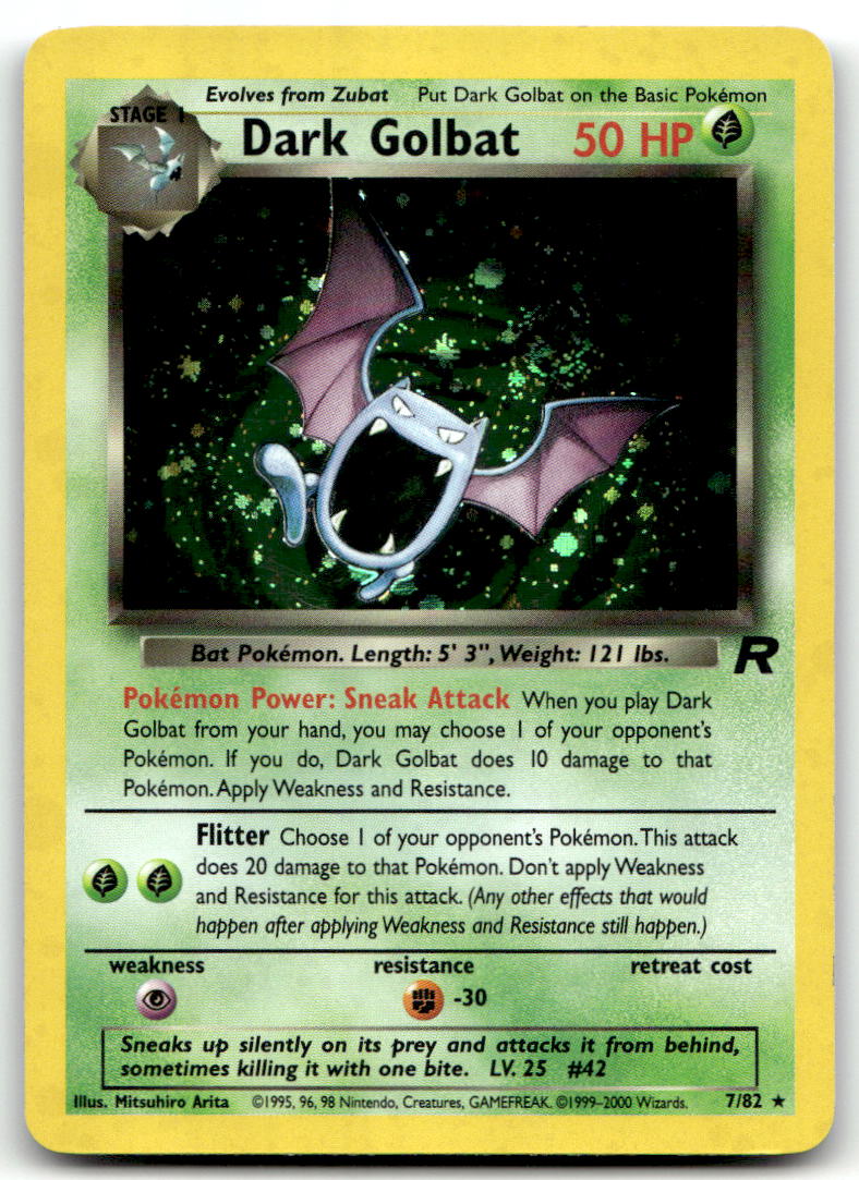 Dark Golbat (7) TR 07/82 NM