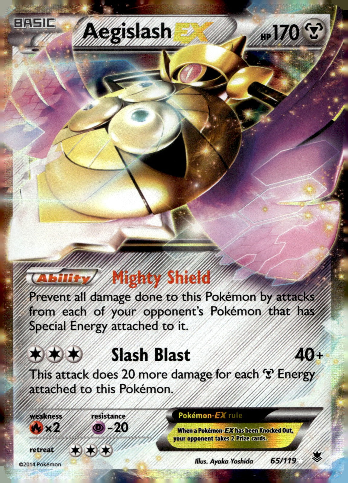 Aegislash EX PHF 65/119 NM