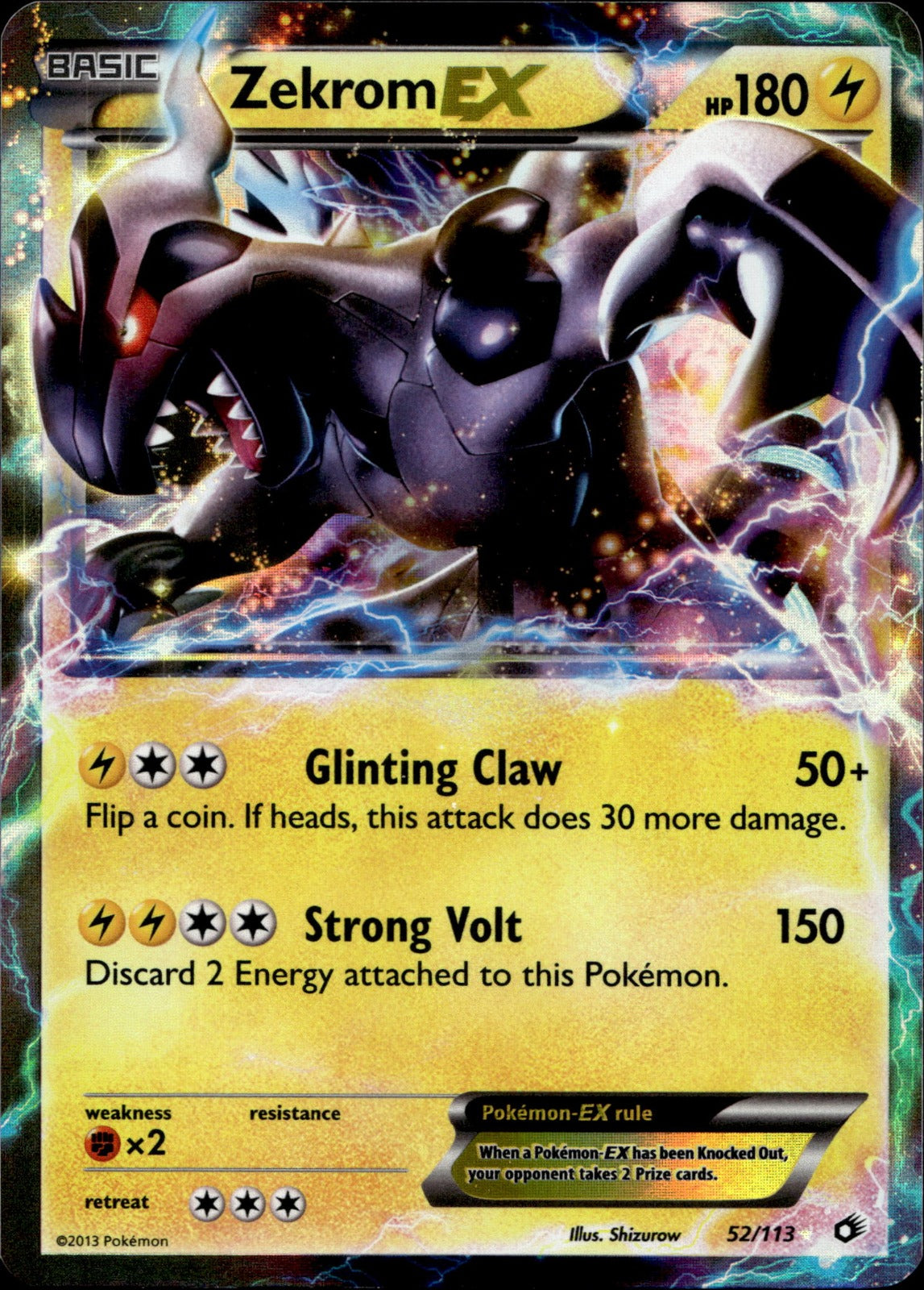 Zekrom EX LTR 52/113 NM