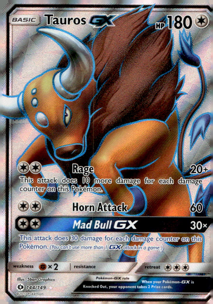 Tauros GX (Full Art) SM01 144/149 LP