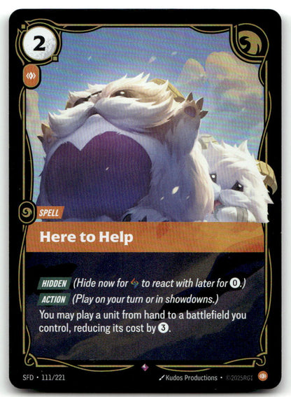 Here to Help SFD 111/221 Rare NM