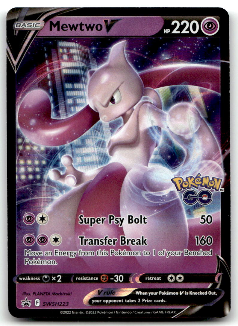 Mewtwo V SWSD SWSH223 NM