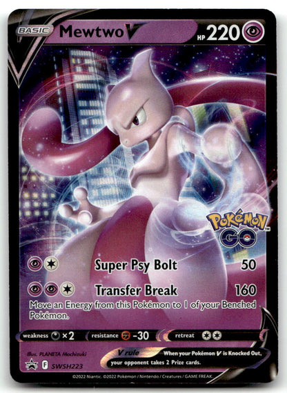Mewtwo V SWSD SWSH223 NM