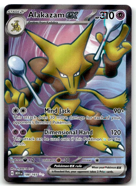 Alakazam ex - MEW 188/165 NM