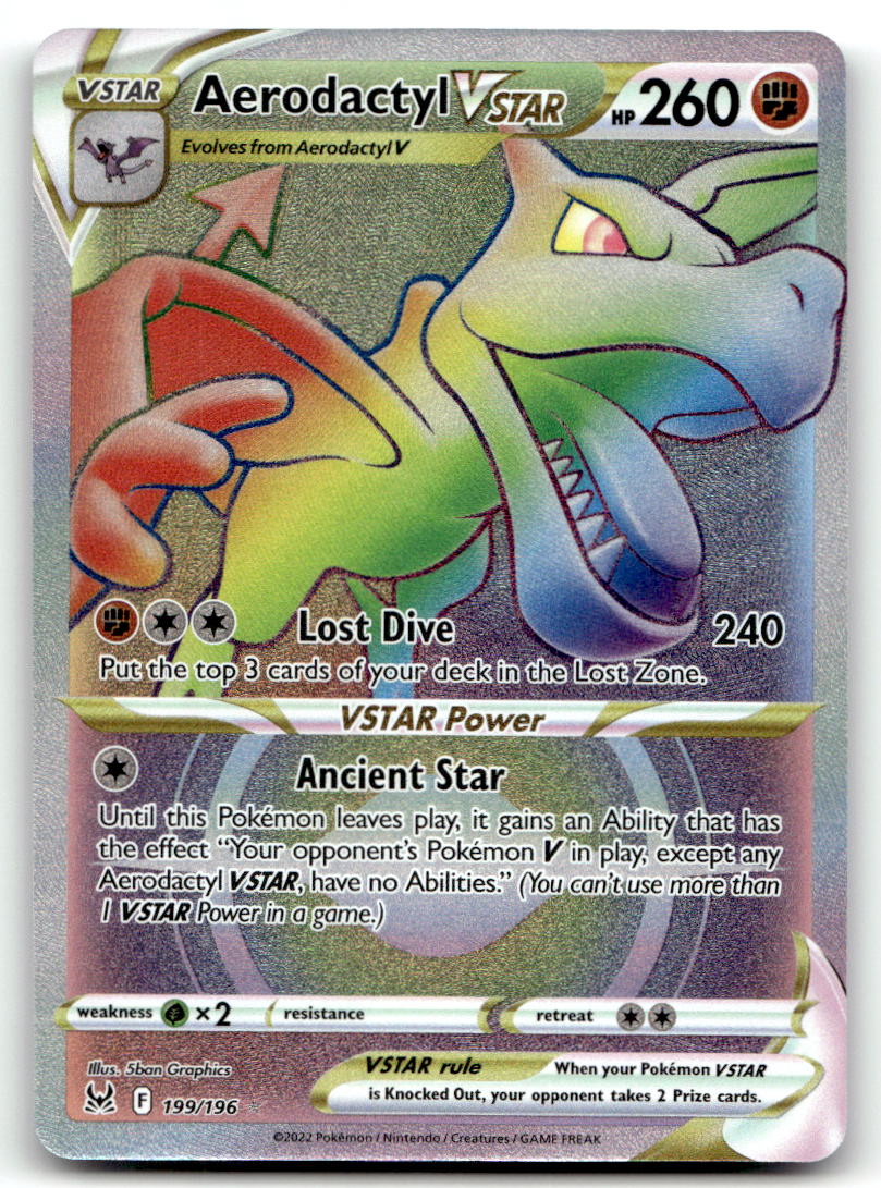 Aerodactyl VSTAR (Secret) SWSH11 199/196 NM