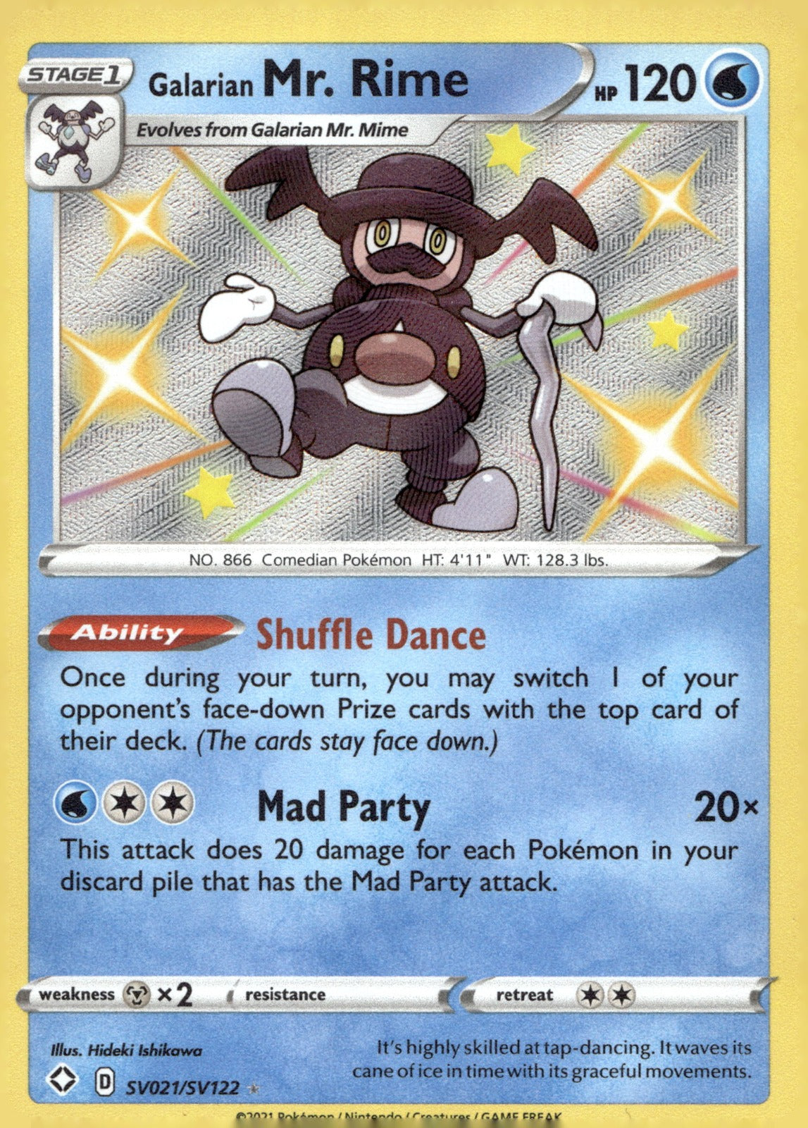Galarian Mr. Rime SHFSV SV021/SV122 NM