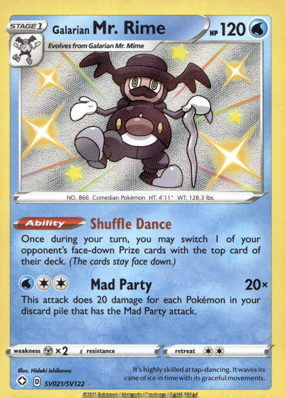 Galarian Mr. Rime SHFSV SV021/SV122 NM