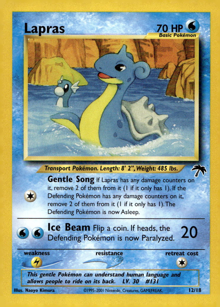 Lapras SI 12/18 NM