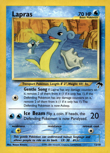 Lapras SI 12/18 NM