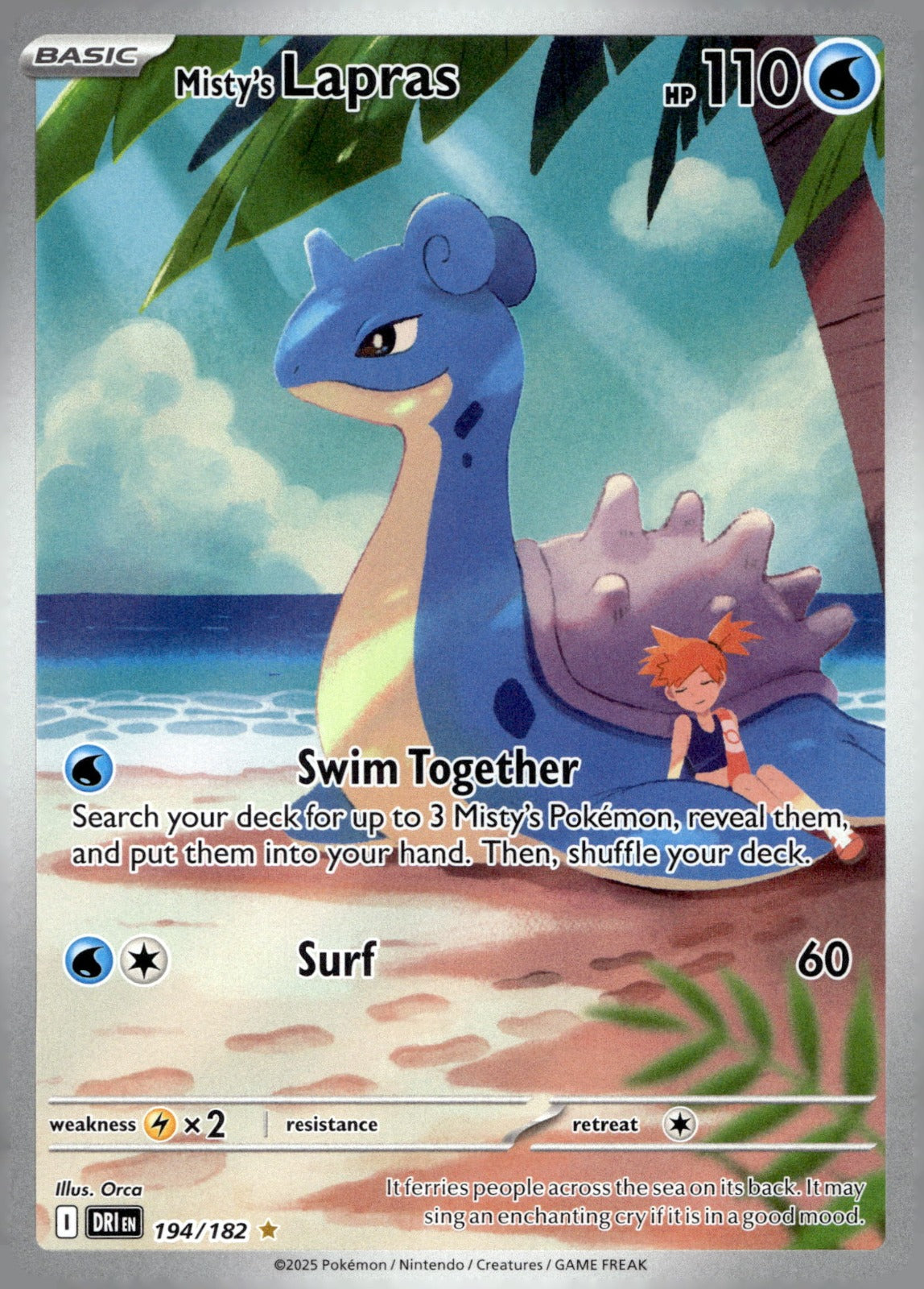 Misty's Lapras DRI 194/182 NM