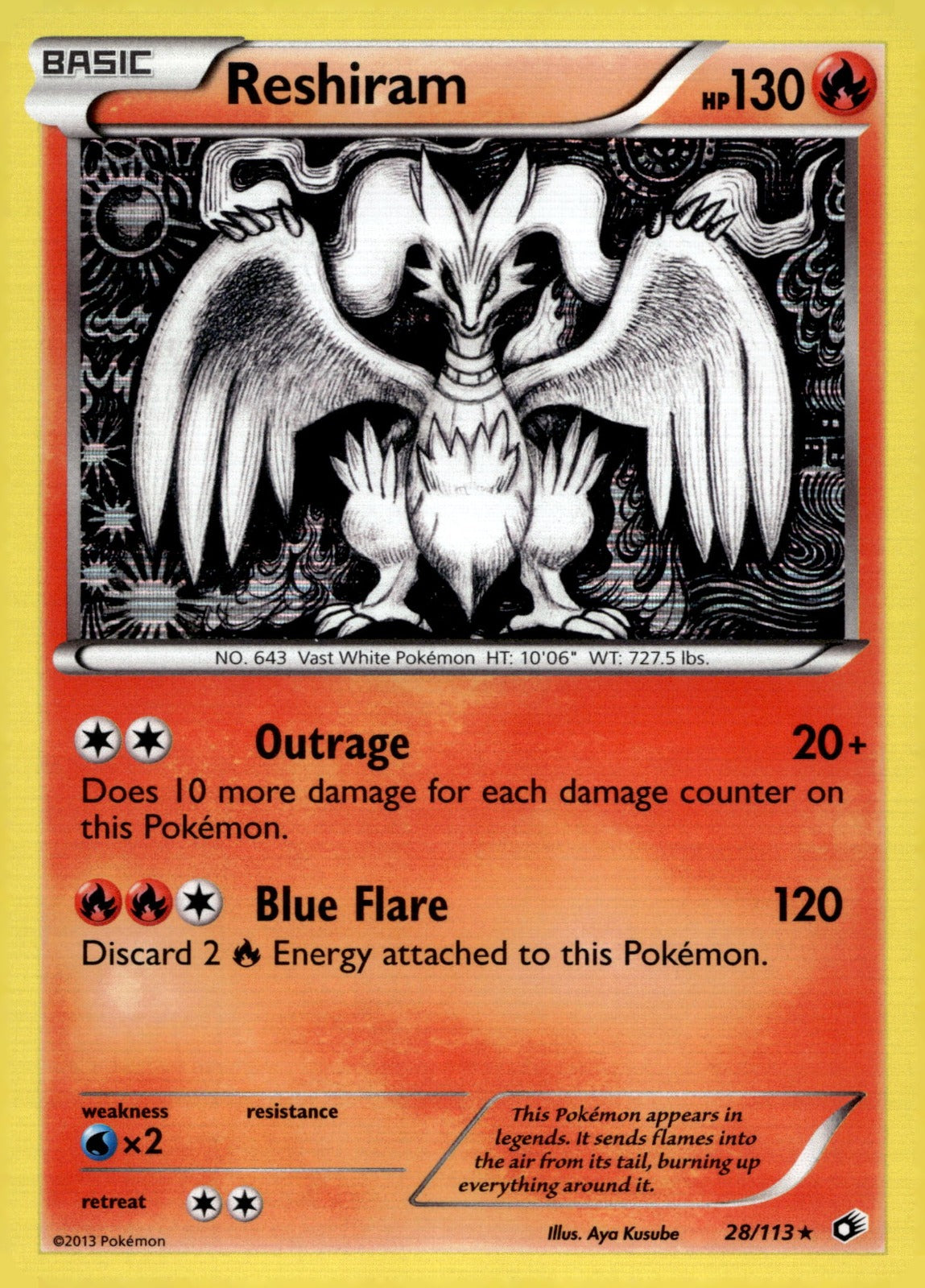 Reshiram LTR 28/113 NM