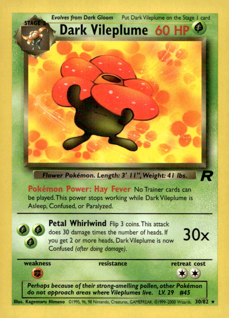 Dark Vileplume (30) TR 30/82 LP