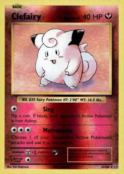 Clefairy EVO 63/108 NM
