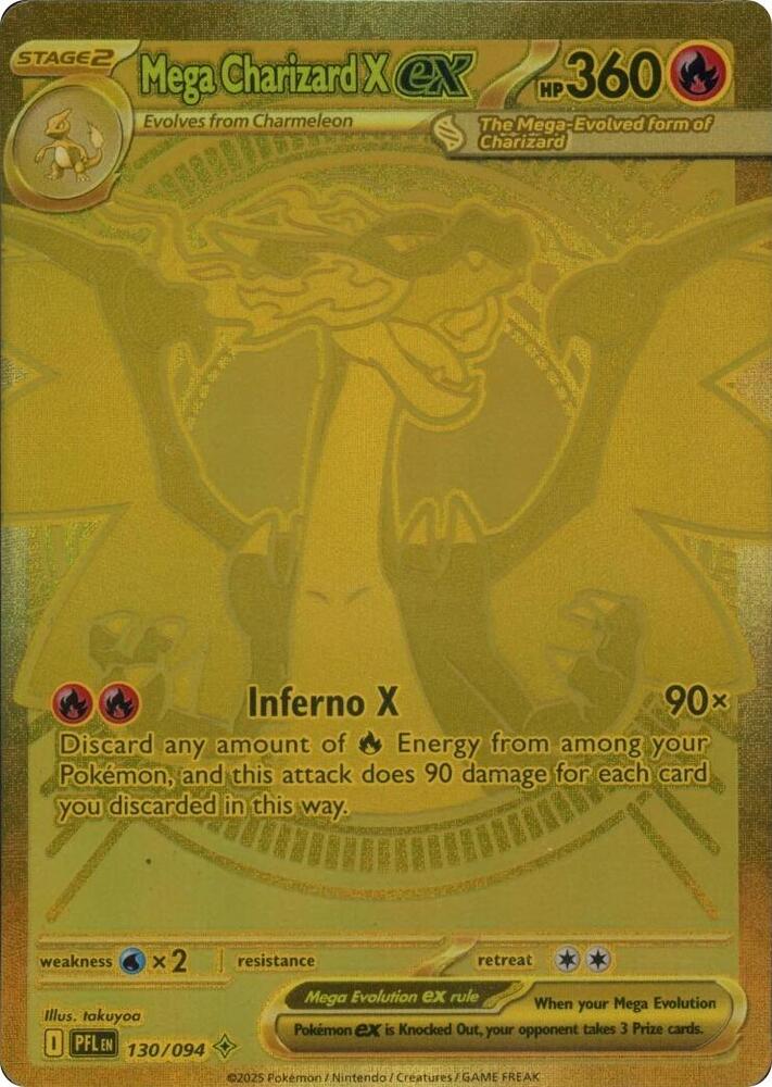 Mega Charizard X ex PFL 130/094 NM