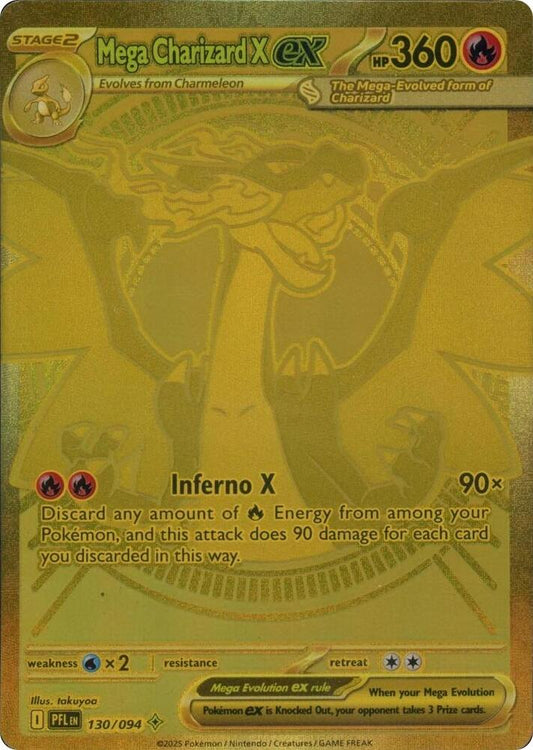 Mega Charizard X ex PFL 130/094 NM