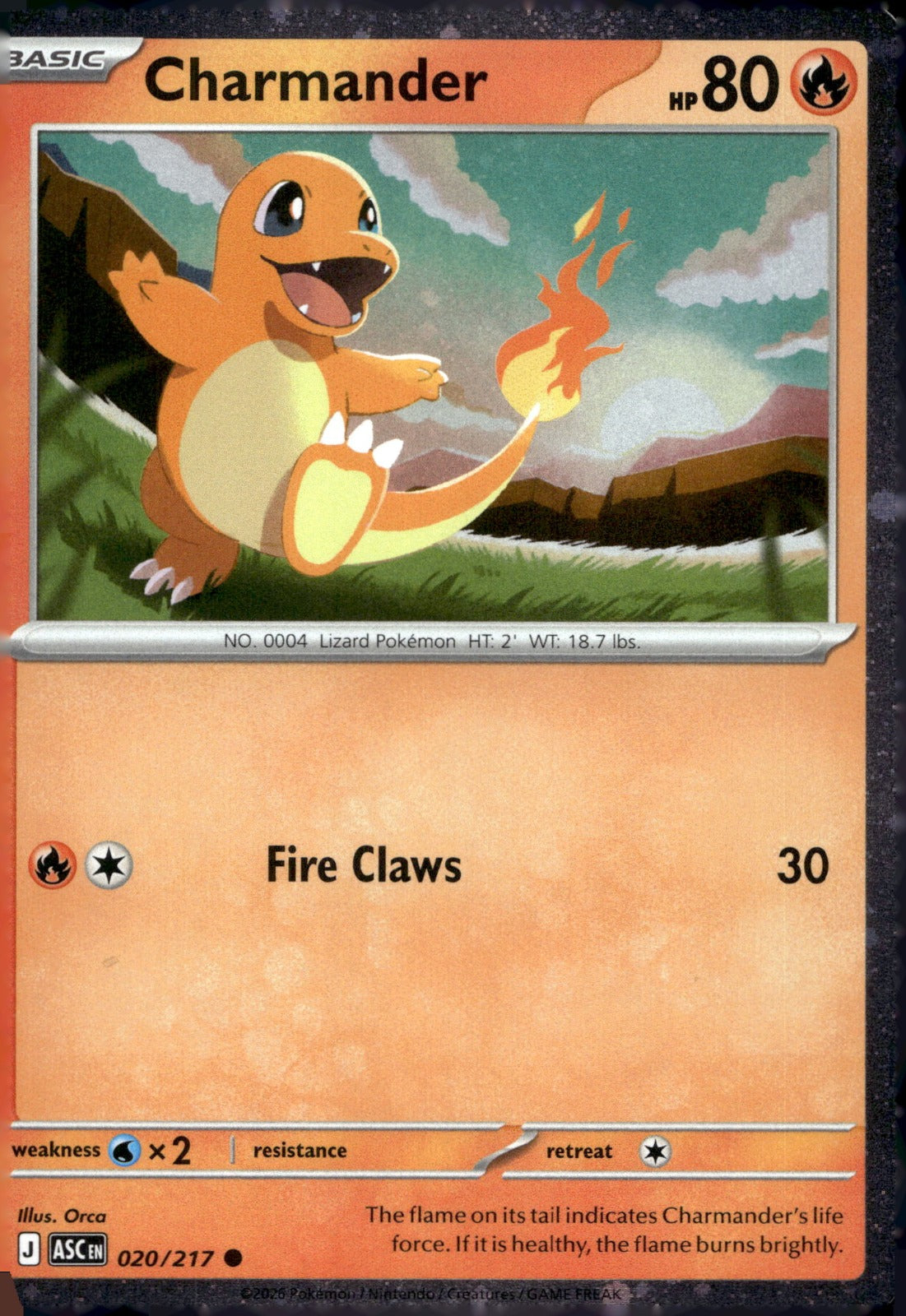 Charmander (Cosmos Holo) MCAP 020/217 NM