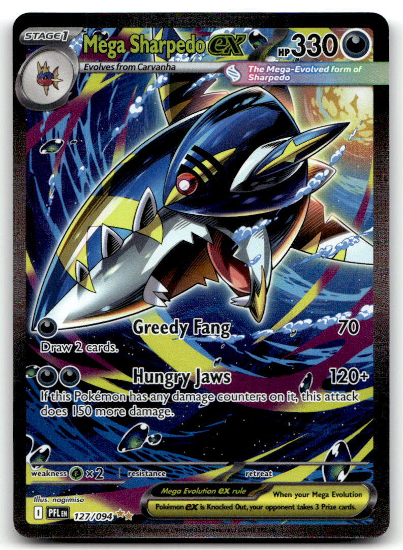 Mega Sharpedo ex PFL 127/094 NM
