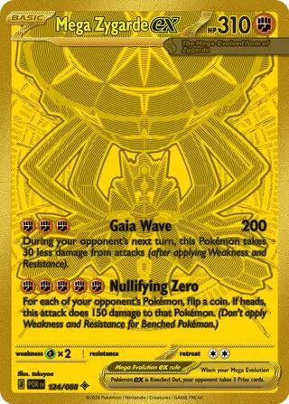 Mega Zygarde ex POR 124/088 NM