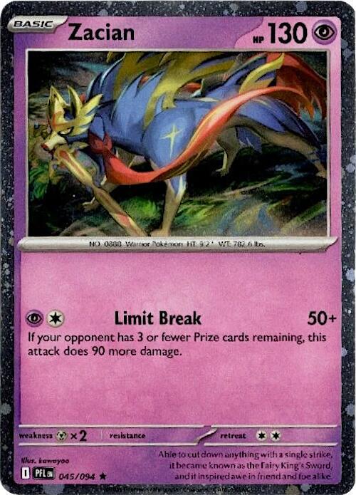 Zacian (Cosmos Holo) BLE 045/094 NM