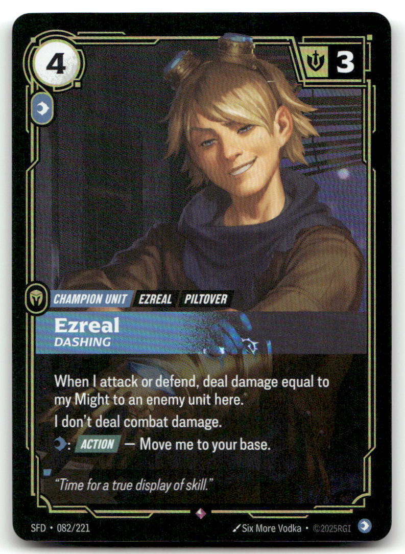Ezreal - Dashing SFD 082/221 Rare NM