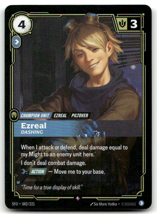 Ezreal - Dashing SFD 082/221 Rare NM