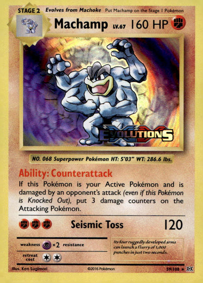 Machamp (XY Evolutions Prerelease) PR 59/108 LP