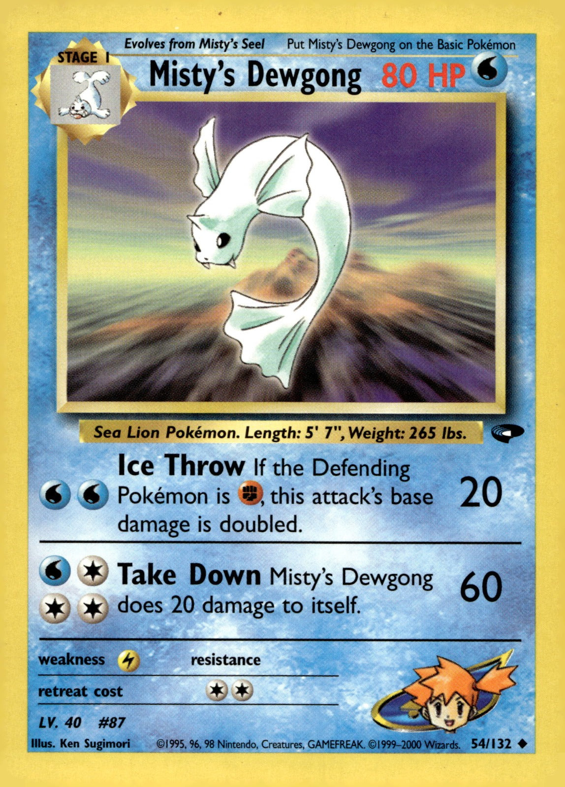 Misty's Dewgong G2 054/132 LP
