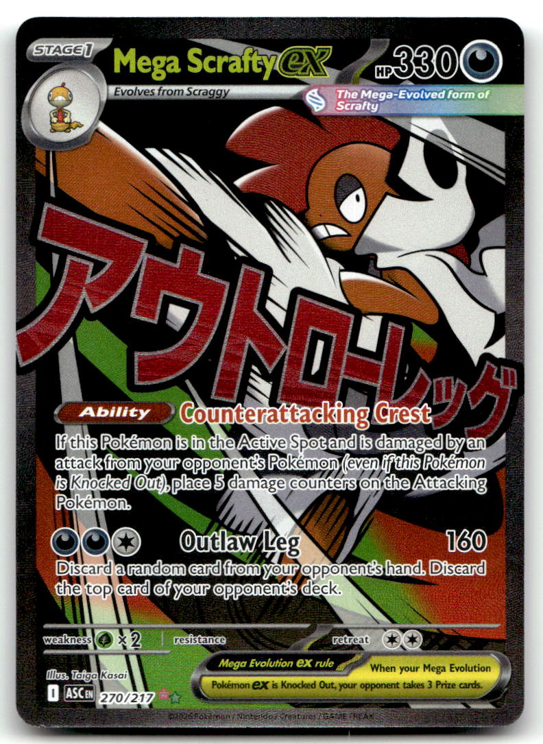 Mega Scrafty ex ASC 270/217 NM