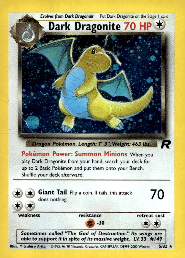 Dark Dragonite (5) TR 05/82 HP