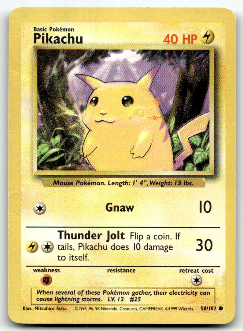 Pikachu BS 058/102 MP