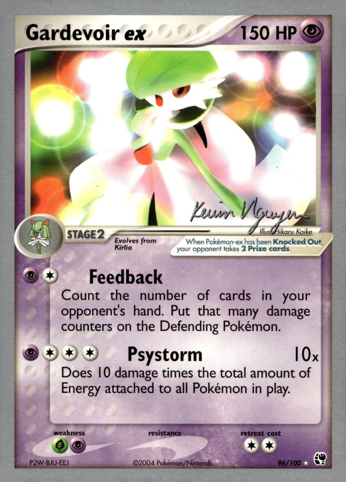 Gardevoir ex - 2004 (Kevin Nguyen) WCD 96/100 NM