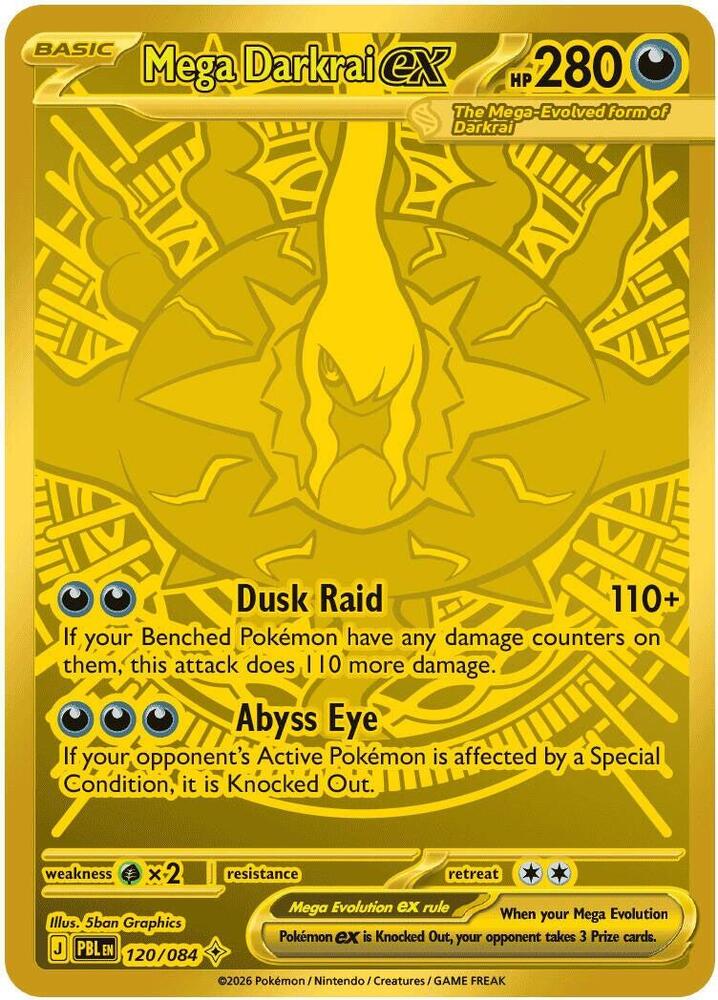 Mega Darkrai ex PBL 120/084 NM