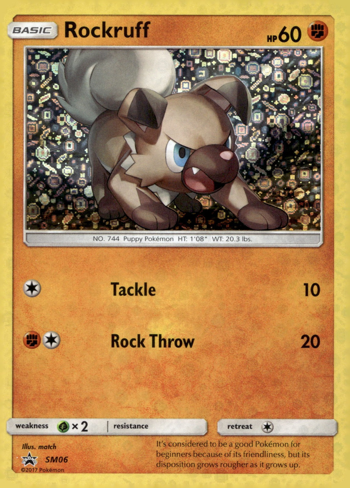 Rockruff SMP SM06 NM