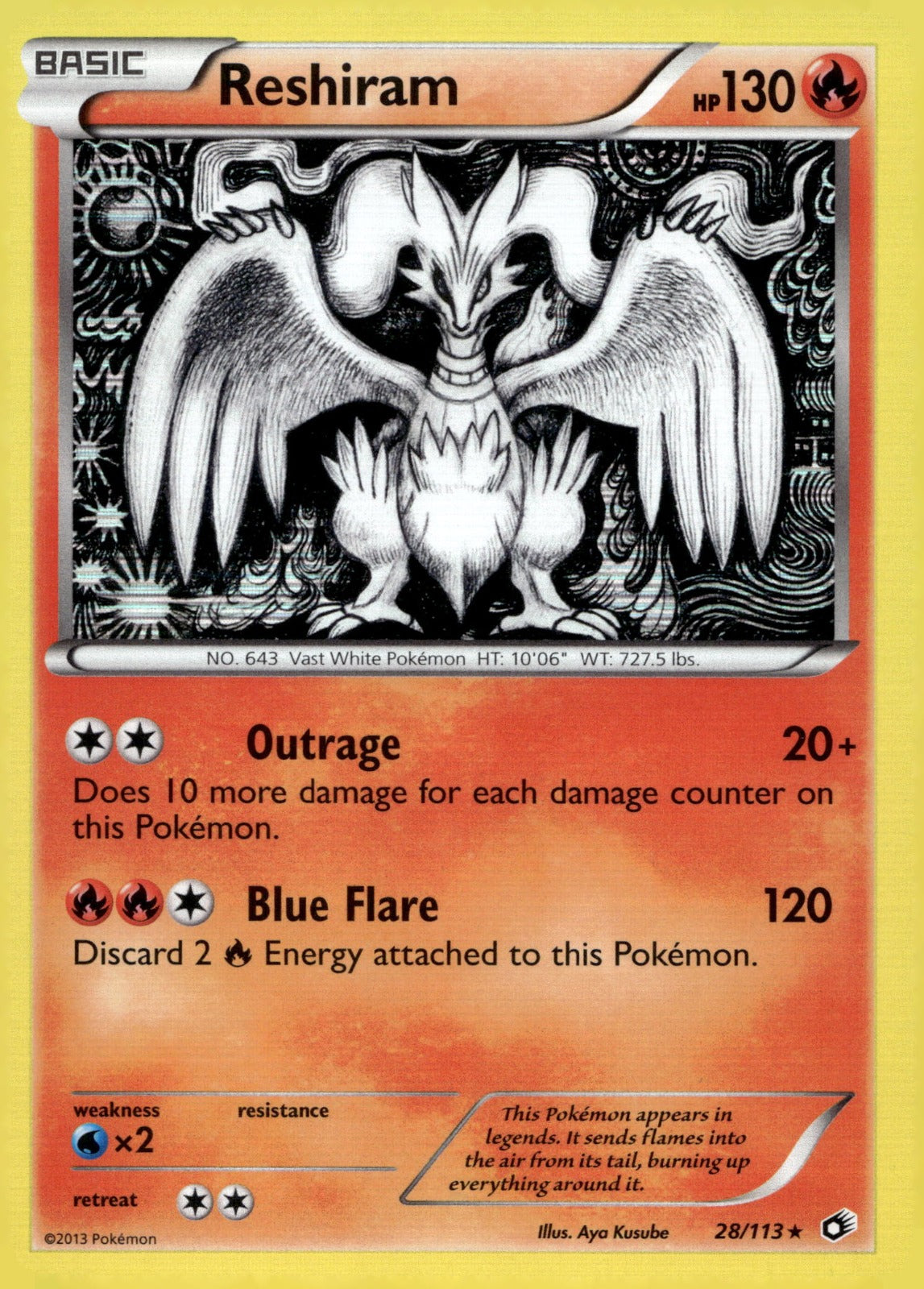 Reshiram LTR 28/113 LP