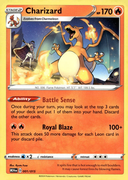 Charizard M24 001/015 NM