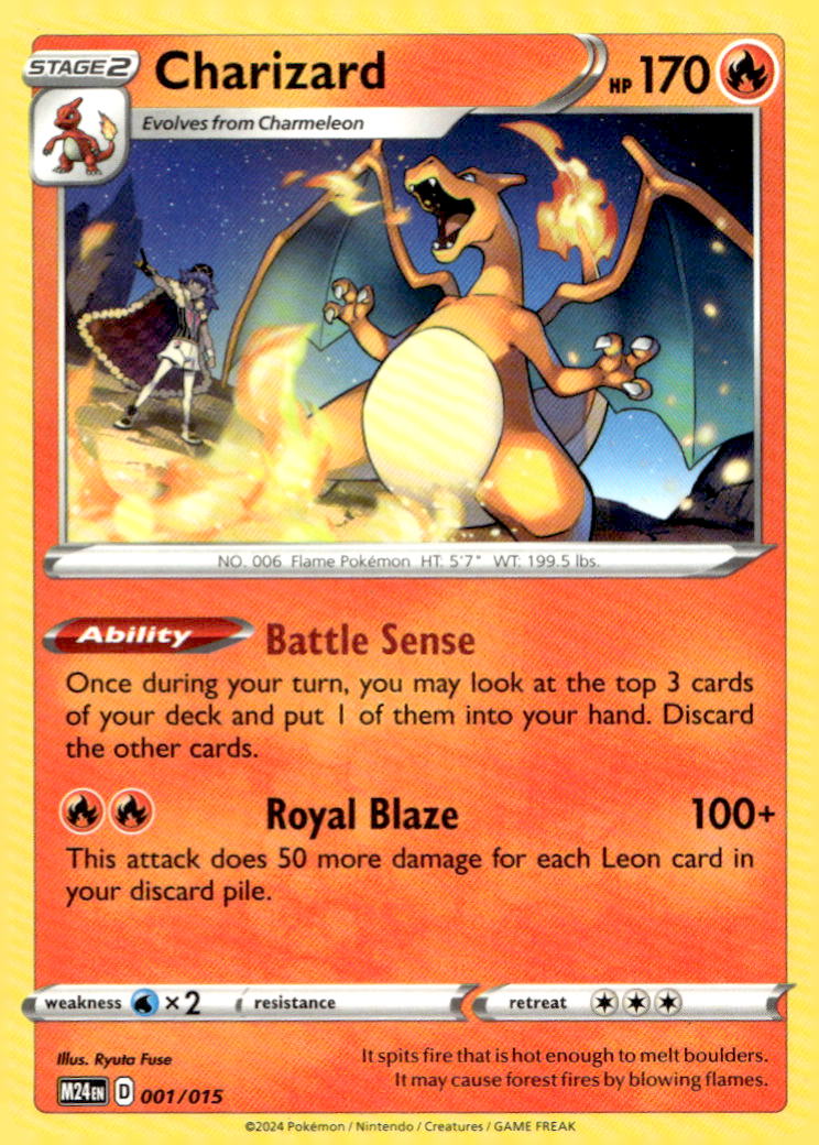 Charizard M24 001/015 NM