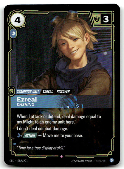 Ezreal - Dashing SFD 082/221 Rare NM