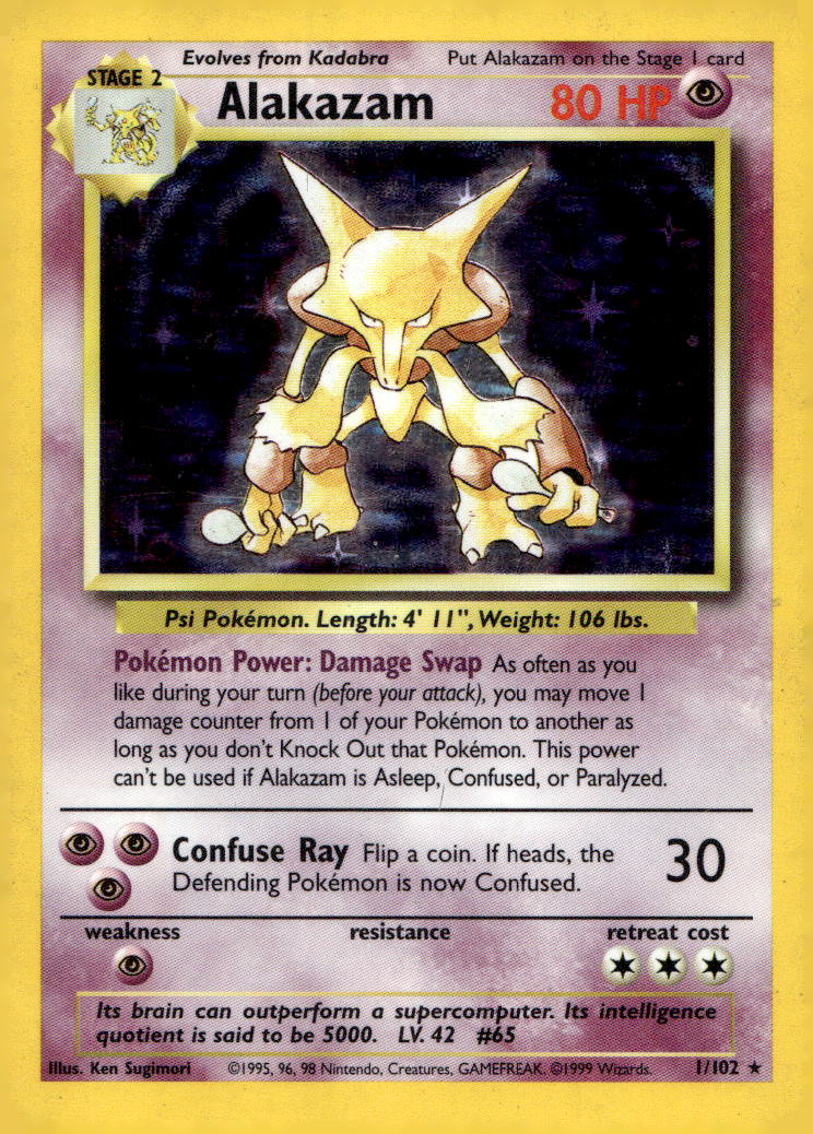 Alakazam BS 001/102 HP