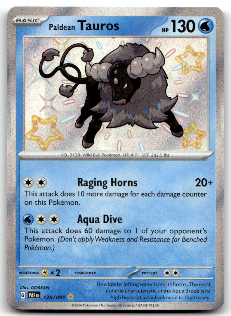 Paldean Tauros PAF 120/091 NM