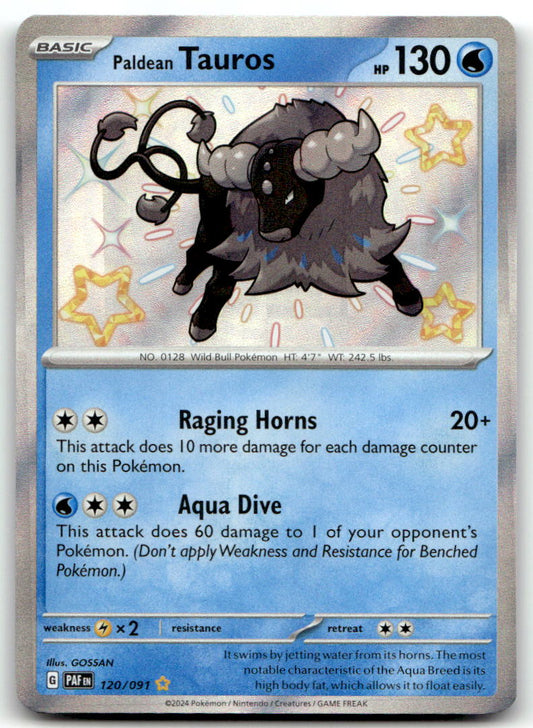 Paldean Tauros PAF 120/091 NM