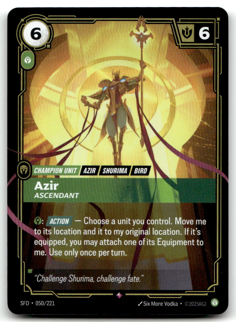 Azir - Ascendant SFD 050/221 Rare NM