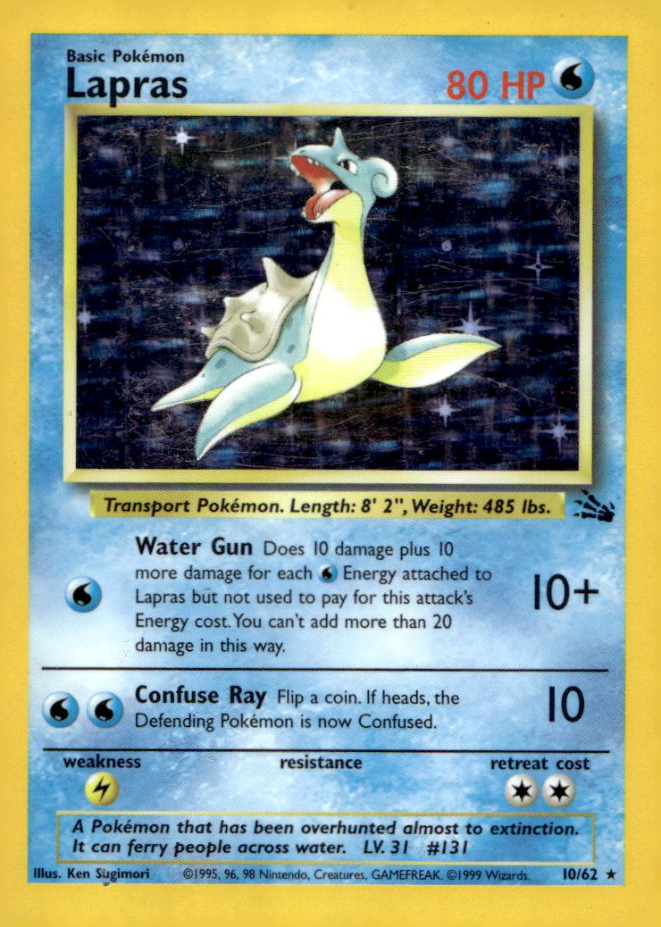 Lapras (10) FO 10/62 LP
